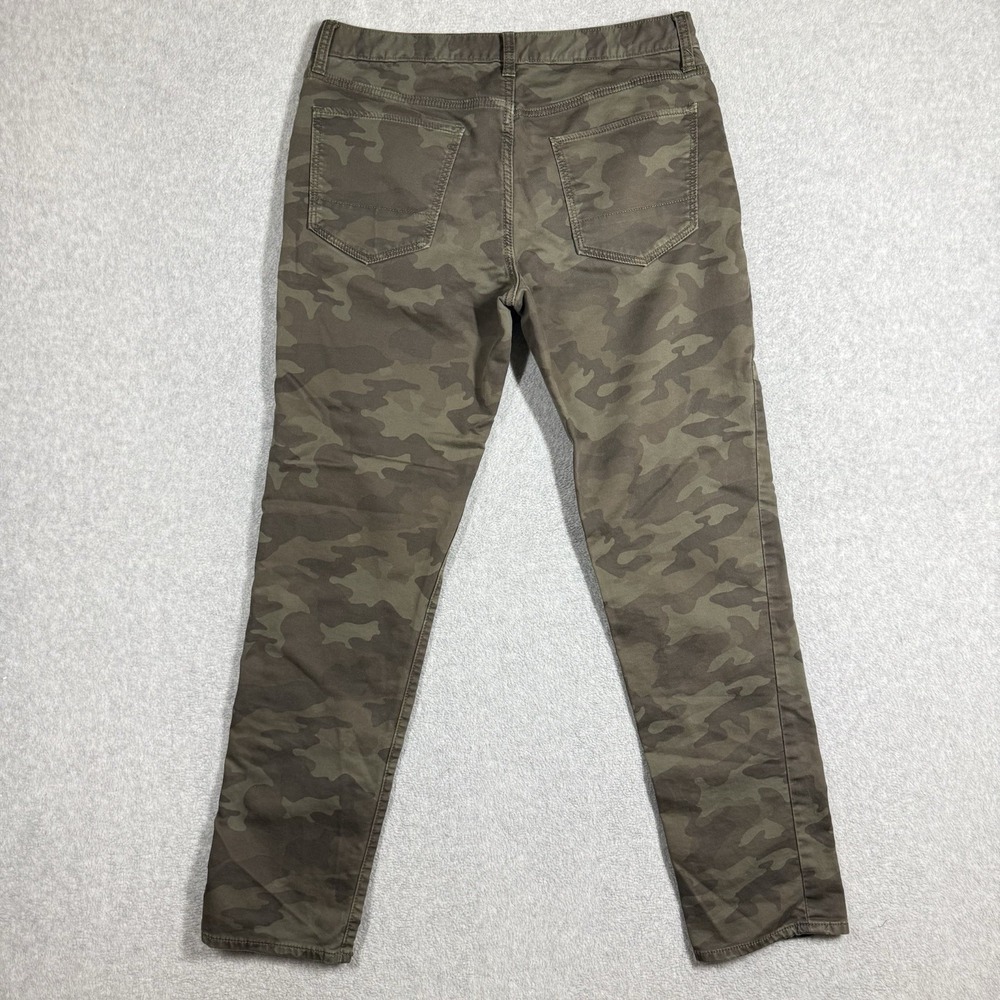 Banana Republic Travel Jean Slim Fit 32x30 Olive Camo Stretch Denim Pants Hemmed - Picture 3 of 11
